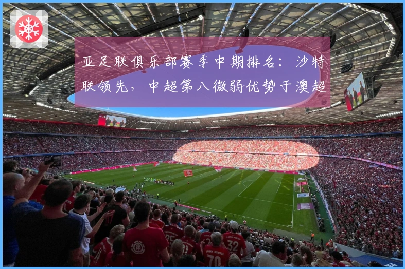 亚足联俱乐部赛季中期排名：沙特联领先，中超第八微弱优势于澳超